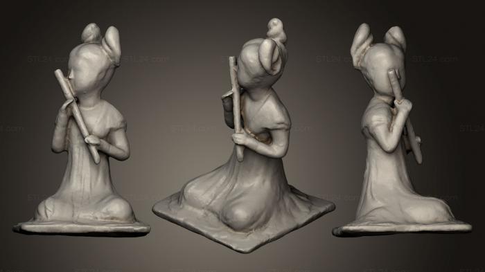 Статуэтки и статуи разные (Могильная фигура, STKR_0713) 3D модель для ЧПУ станка